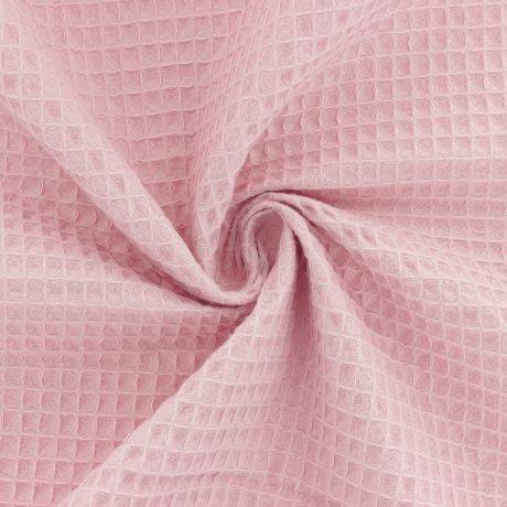 tissu nid d'abeille rose
