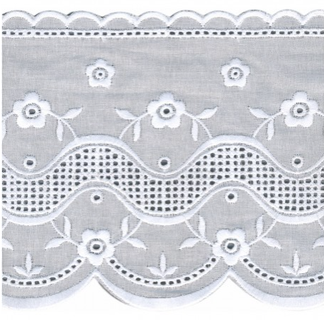 Broderie anglaise blanche