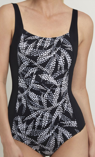 Docor Maillot piscine 1 pièce noir et blanc