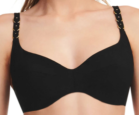 Chantelle maillot de bain noir enveloppant