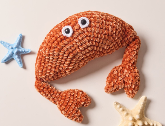 Petit crabe en velvet mini