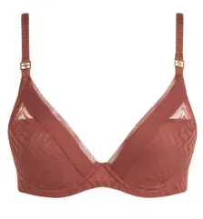 Chantelle Rose foncé coque plongeant du 85C au 100D