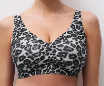 Chantelle Brassière plongeant léopard gris du S au 2XL