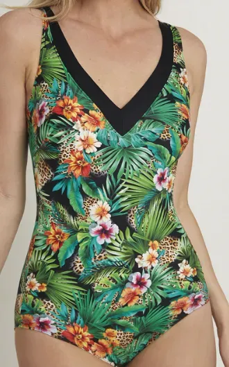 Docor maillot de bain 1 pièce jungle léopard