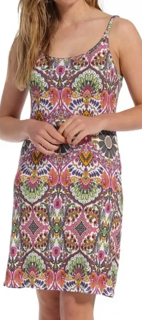 Robe soleil à bretelle fine à motif du 36 au 44