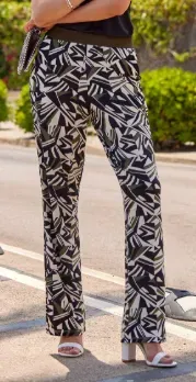 Janira pantalon loo fractal à motif