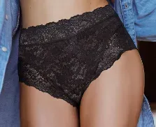 Slip en dentelle noir