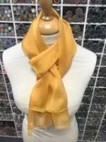 Foulard unis jaune