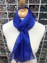 Foulard unis bleu roi