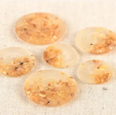 Bouton transparent copeaux