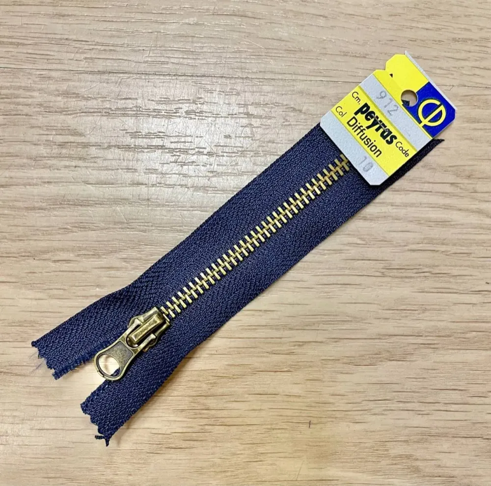 Fermeture fine de 6cm à 25cm