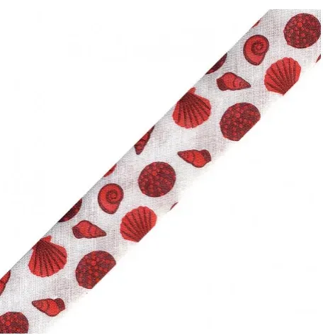 biais coquillage rouge