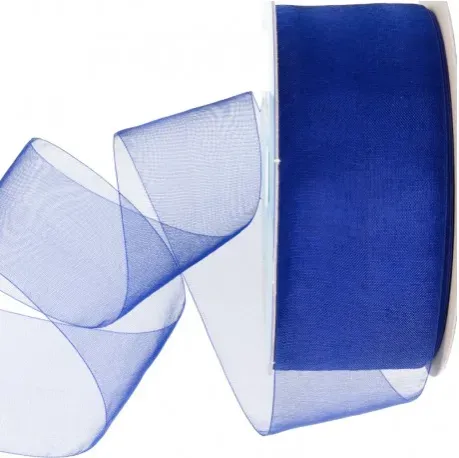 Ruban voile bleu roy