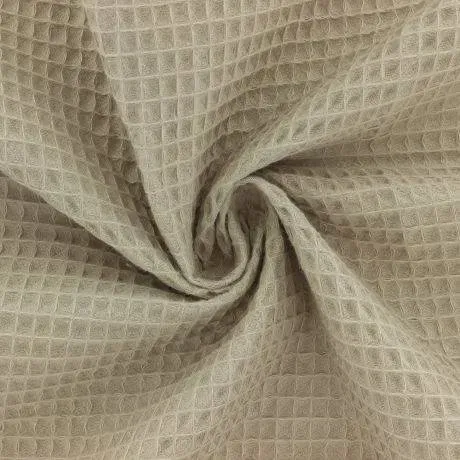 tissu nid d'abeille noisette