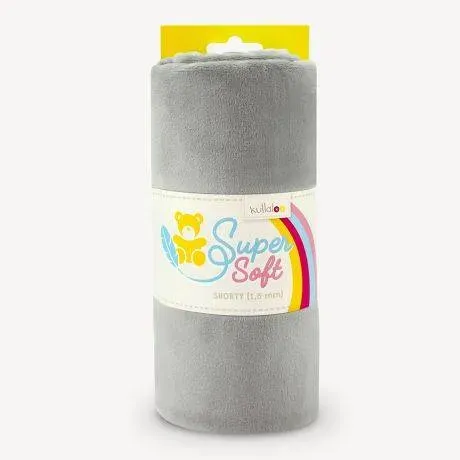 tissus peluche 75 x100 gris