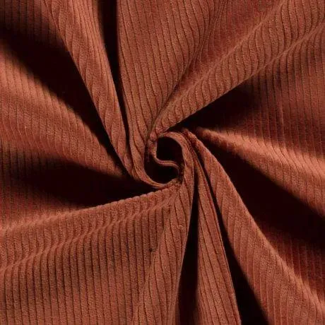 Velours au mètre marron