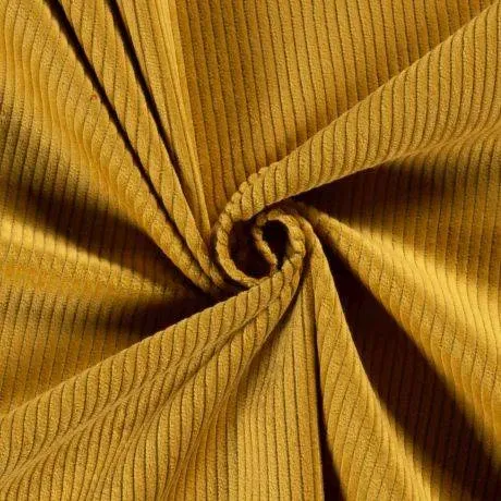 Velours au mètre ocre
