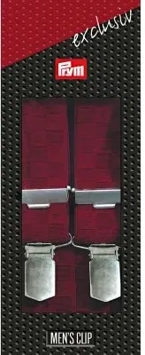 Bretelle rouge à relief Homme