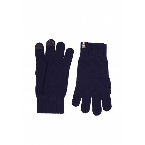 Bonnefoy gants tactiles bleu marine