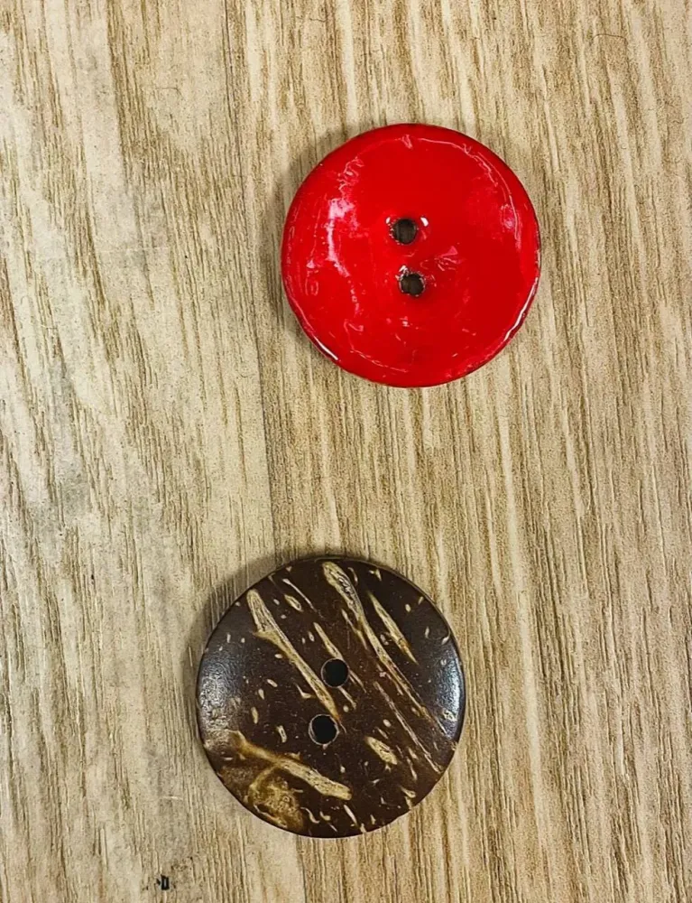 Bouton en noix de coco