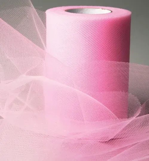 tulle uni 10cm rose